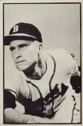 1953 Bowman Black & White #51 Lew Burdette