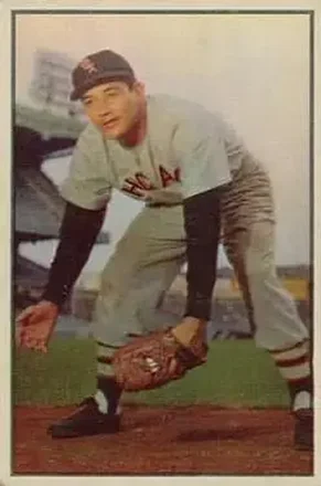 1953 Bowman Color #54 Chico Carrasquel