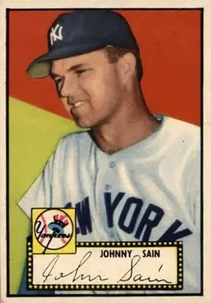 1952 Topps #49 Johnny Sain