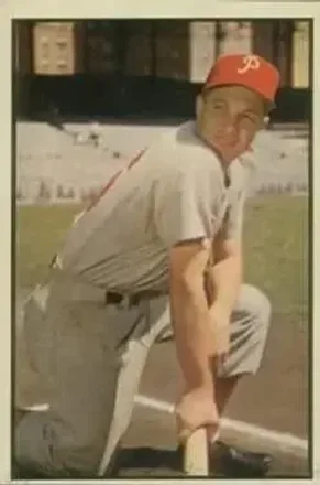 1953 Bowman Color #67 Mel Clark