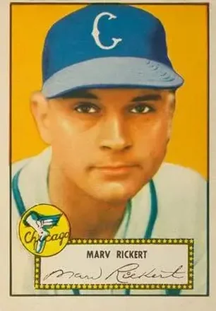 1952 Topps #50 Marv Rickert
