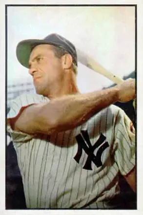 1953 Bowman Color #84 Hank Bauer