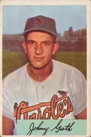 1954 Bowman #165 Johnny Groth