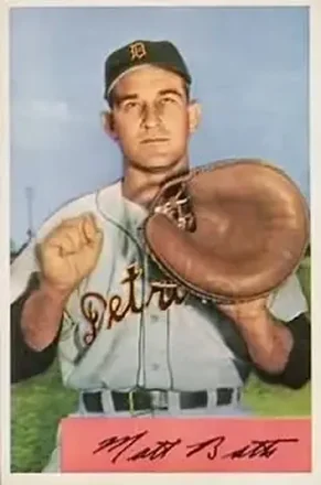 1954 Bowman #183 Matt Batts