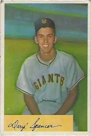 1954 Bowman #185 Daryl Spencer