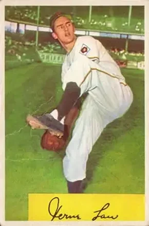1954 Bowman #187 Vern Law