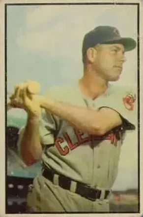1953 Bowman Color #119 Dale Mitchell