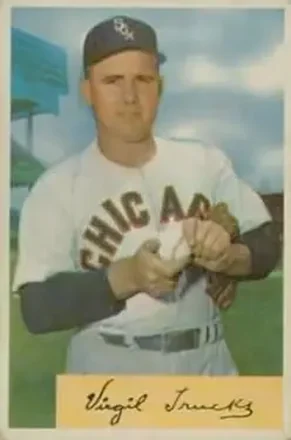 1954 Bowman #198 Virgil "Fire" Trucks