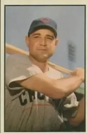 1953 Bowman Color #122 Bill Serena