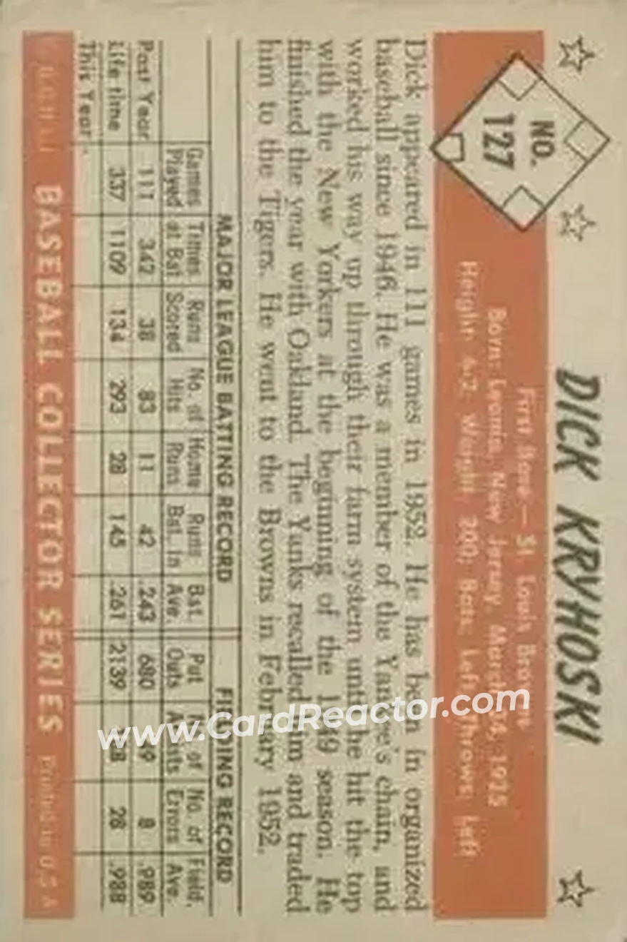 Back of Dick Kryhoski