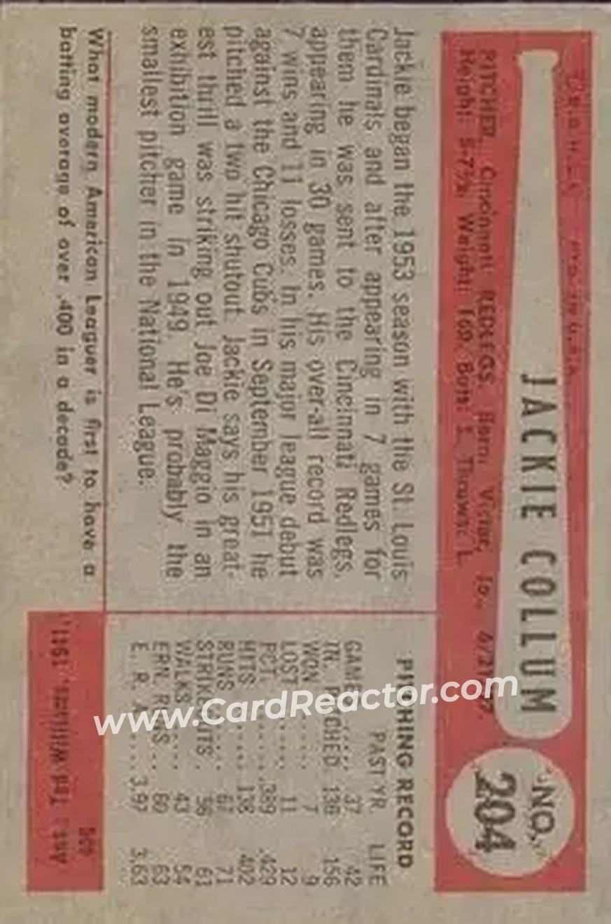 Back of Jackie Collum