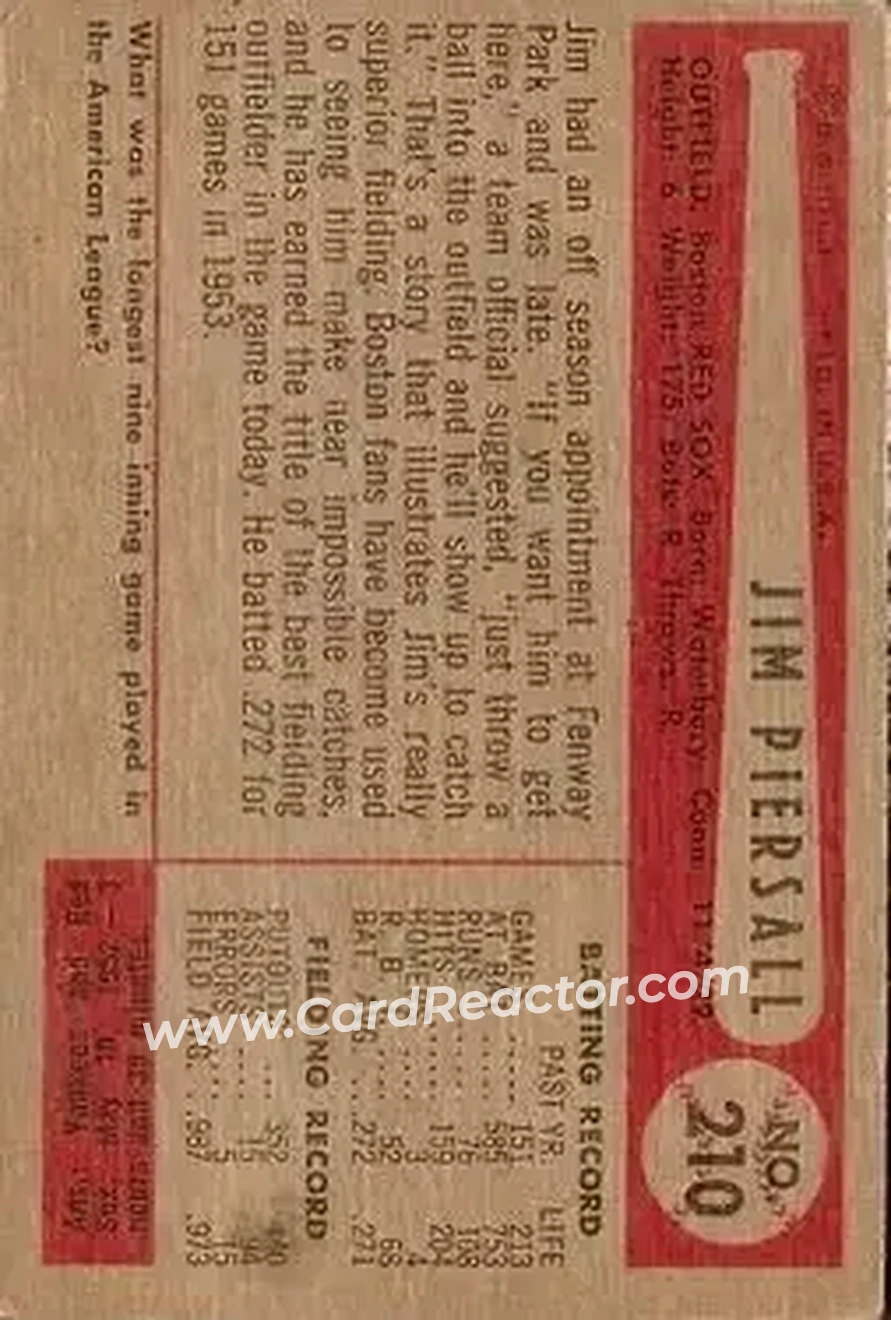 Back of Jim Piersall