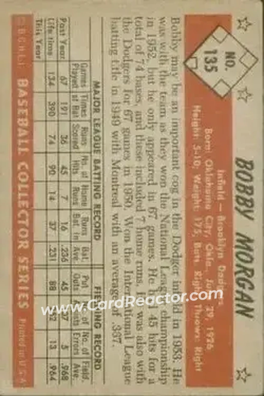 Back of Bobby Morgan