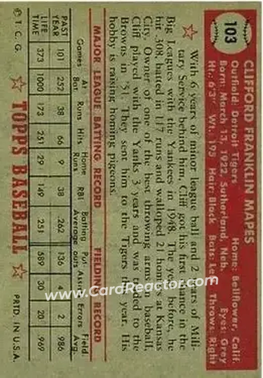 Back of Cliff Mapes