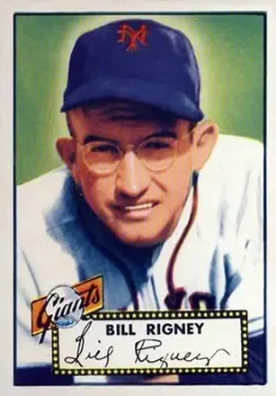 1952 Topps #125 Bill Rigney