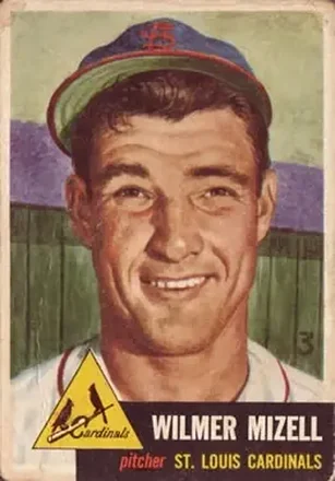 1953 Topps #128 Wilmer Mizell