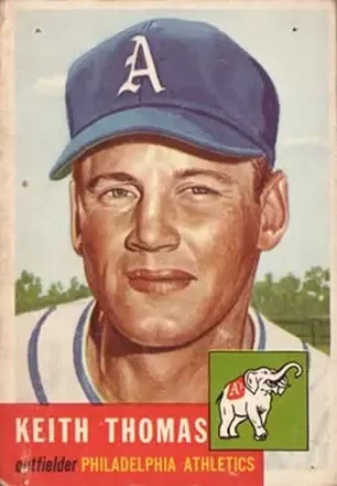 1953 Topps #129 Keith Thomas