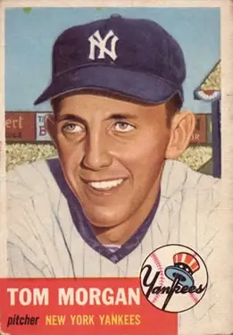 1953 Topps #132a - Tom Morgan - New York Yankees