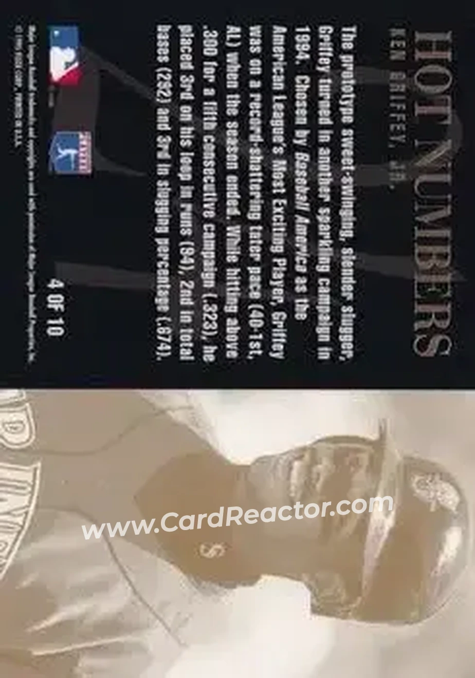 Back of Ken Griffey Jr.