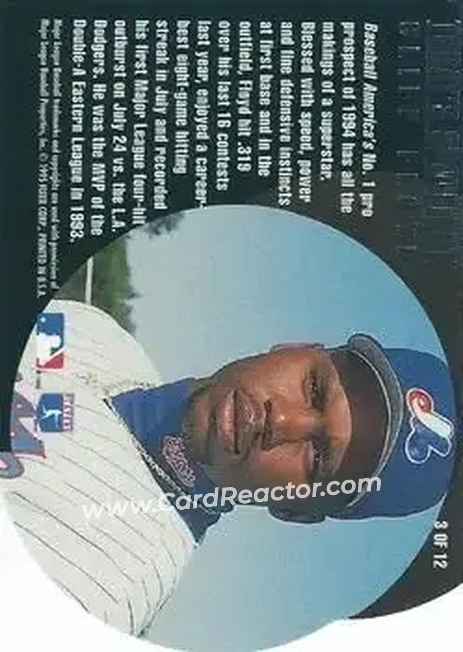 Back of Cliff Floyd