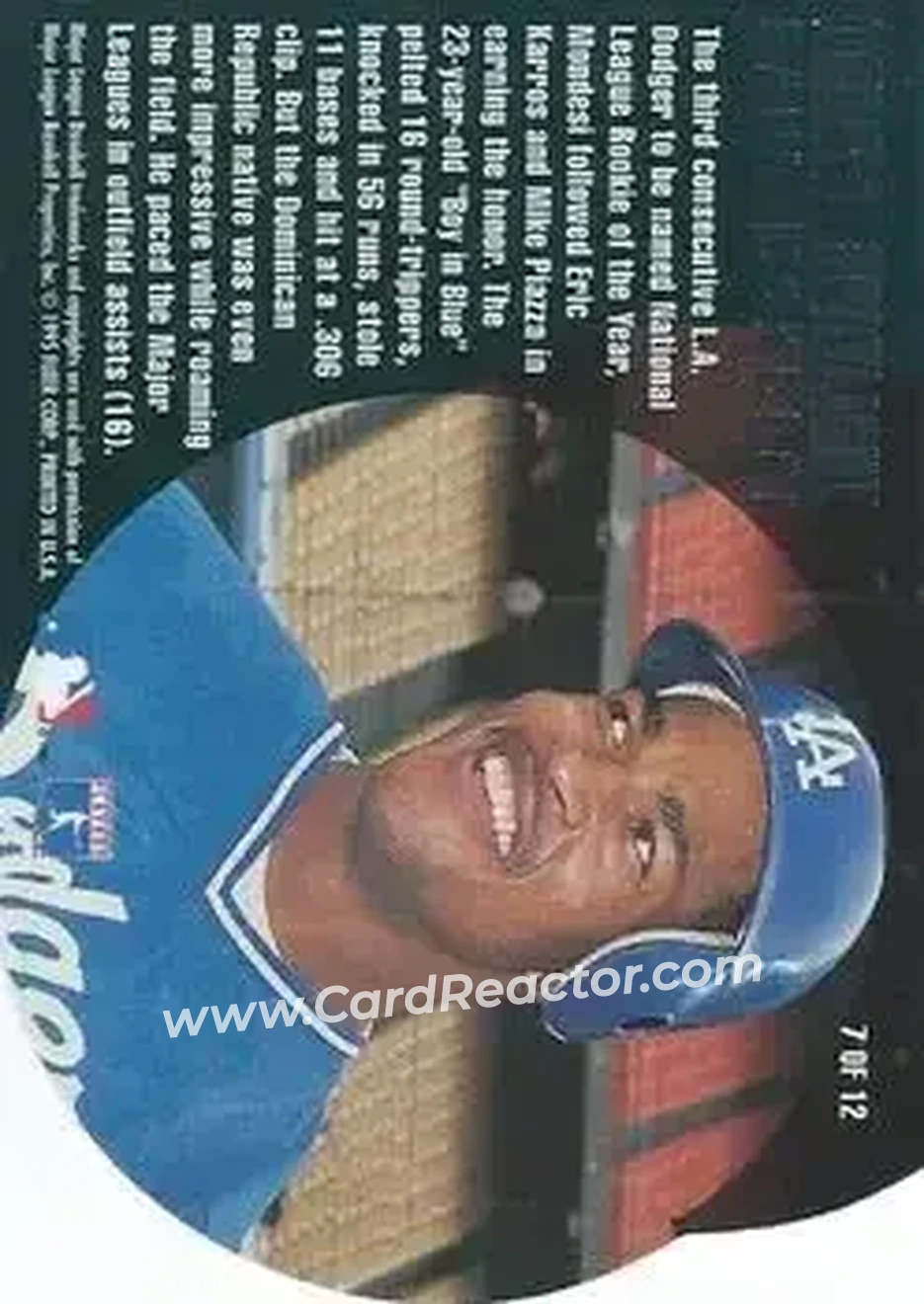 Back of Raul Mondesi