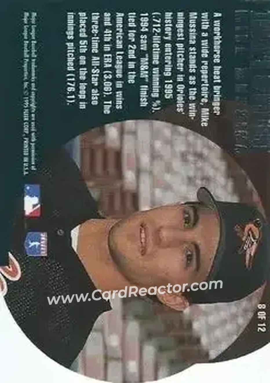 Back of Mike Mussina