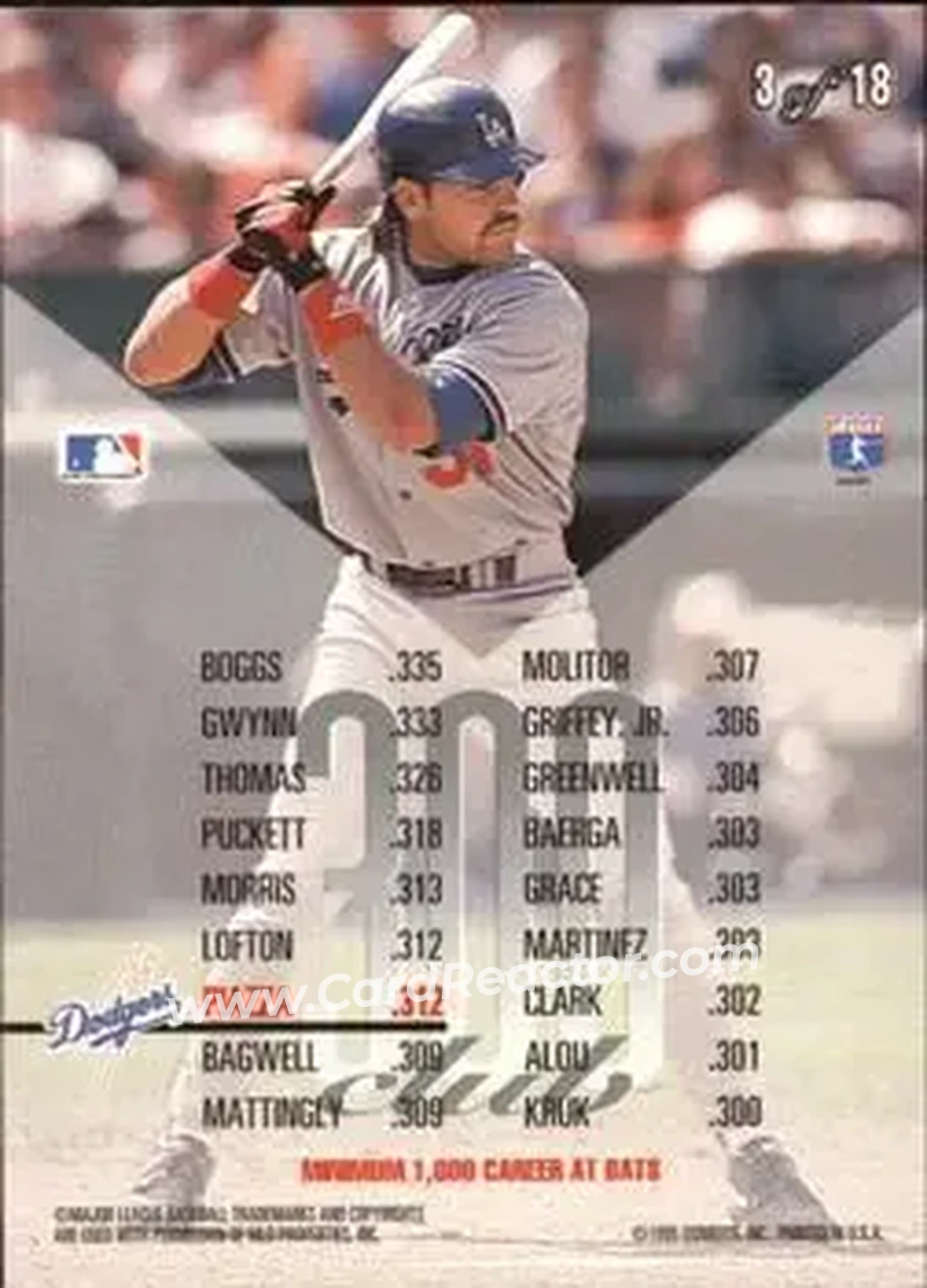 Back of Mike Piazza