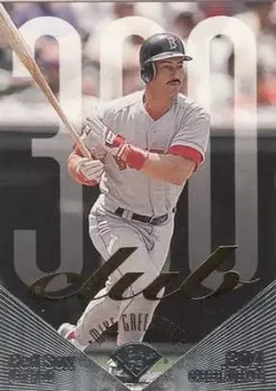 1995 Leaf #5 300 Club Mike Greenwell