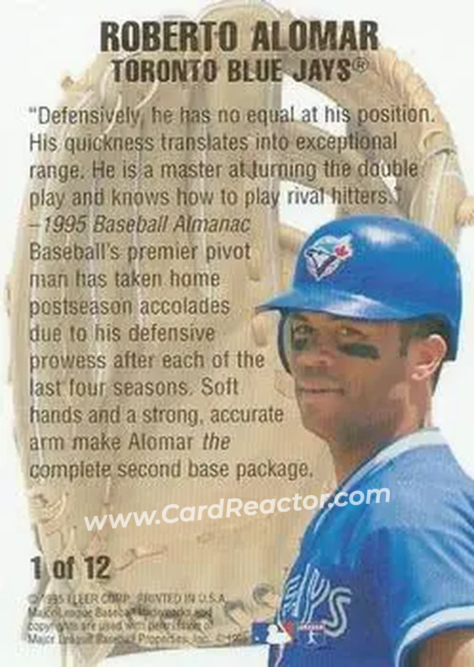 Back of Roberto Alomar
