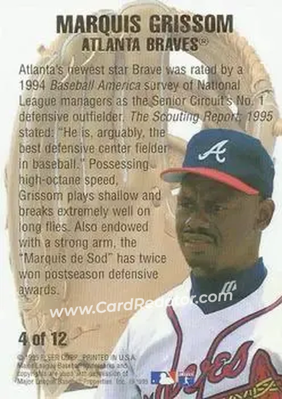 Back of Marquis Grissom