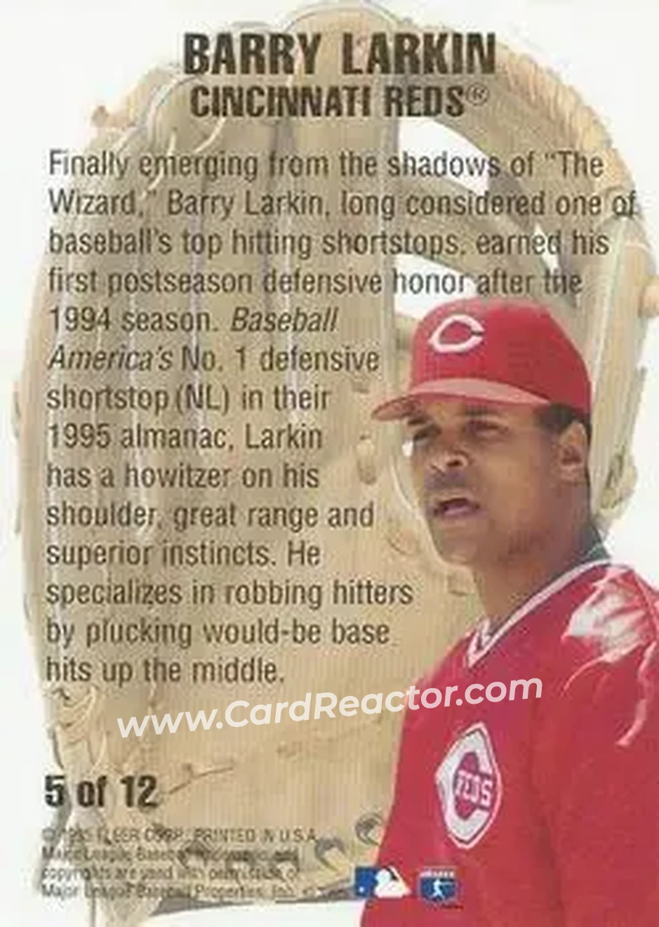 Back of Barry Larkin