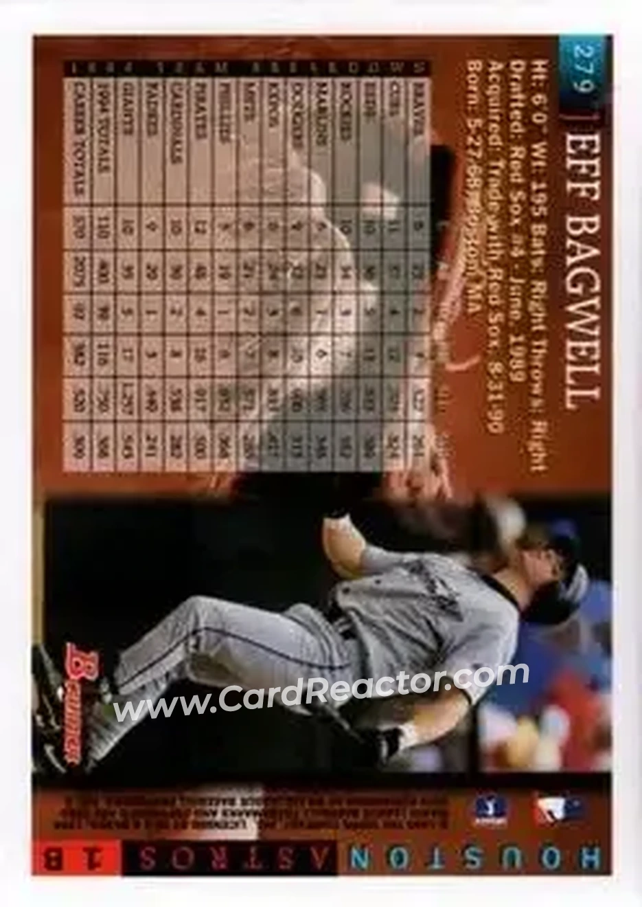 Back of Jeff Bagwell