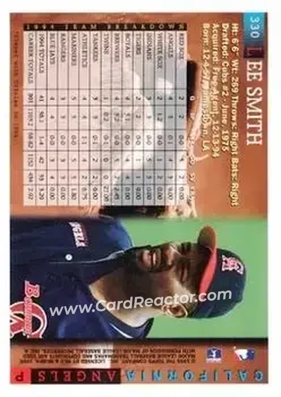 Back of Lee Smith