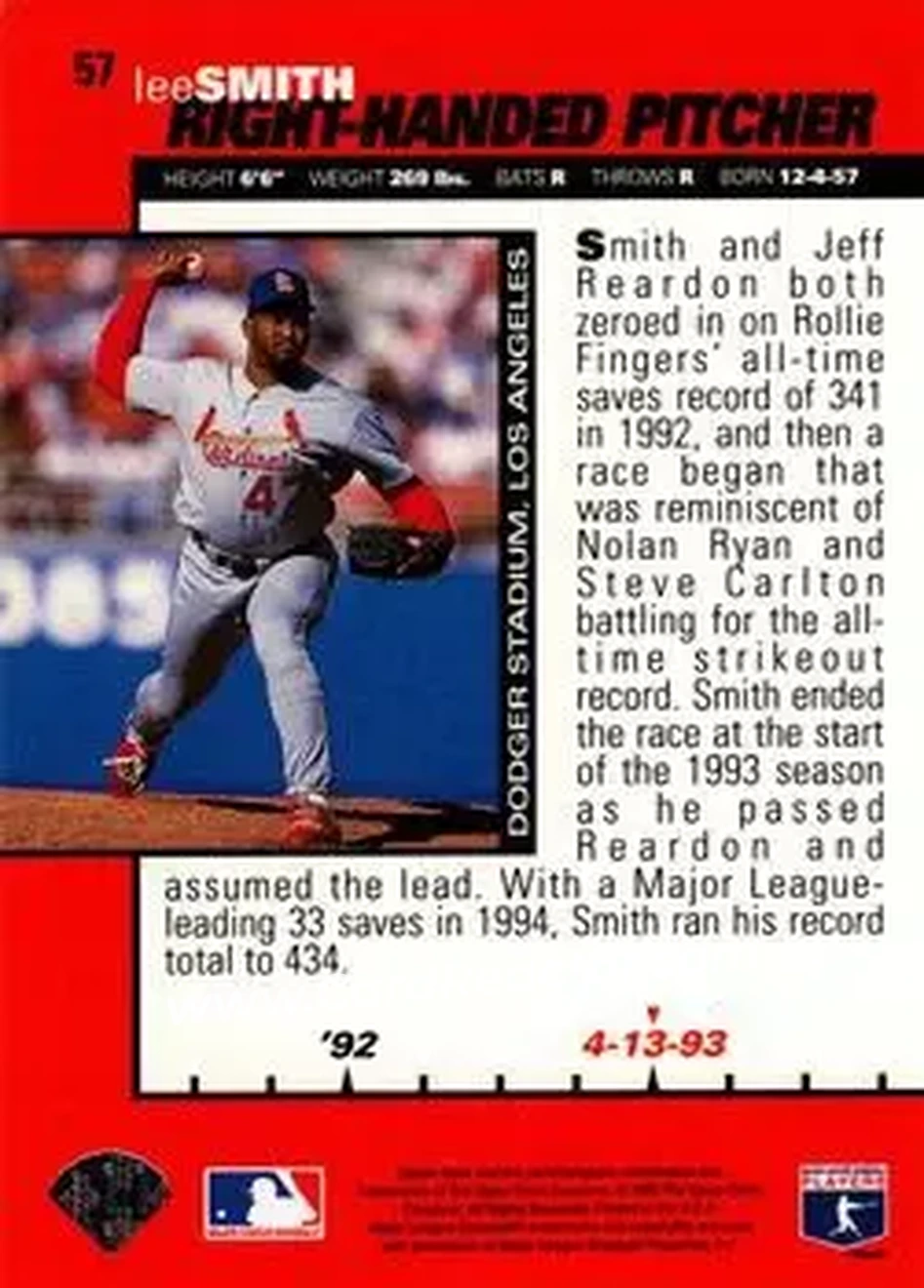 Back of Lee Smith