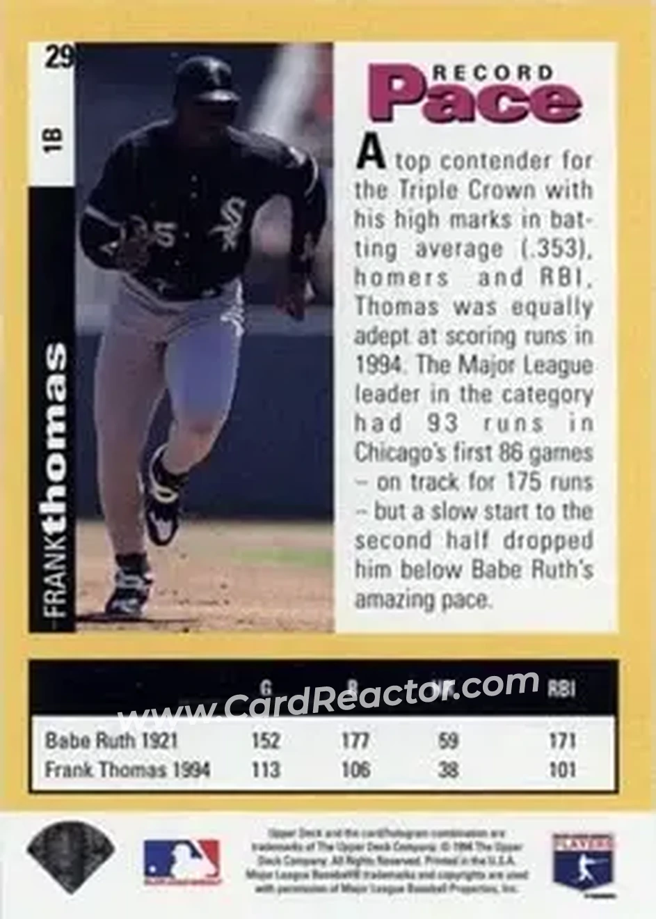 Back of Frank Thomas