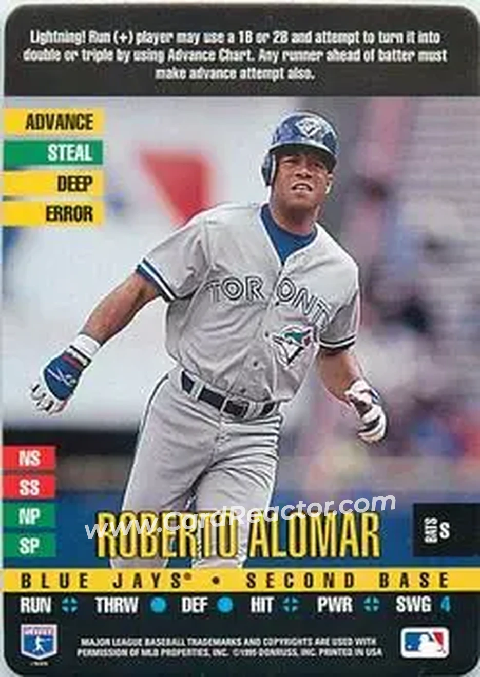 Front of Roberto Alomar