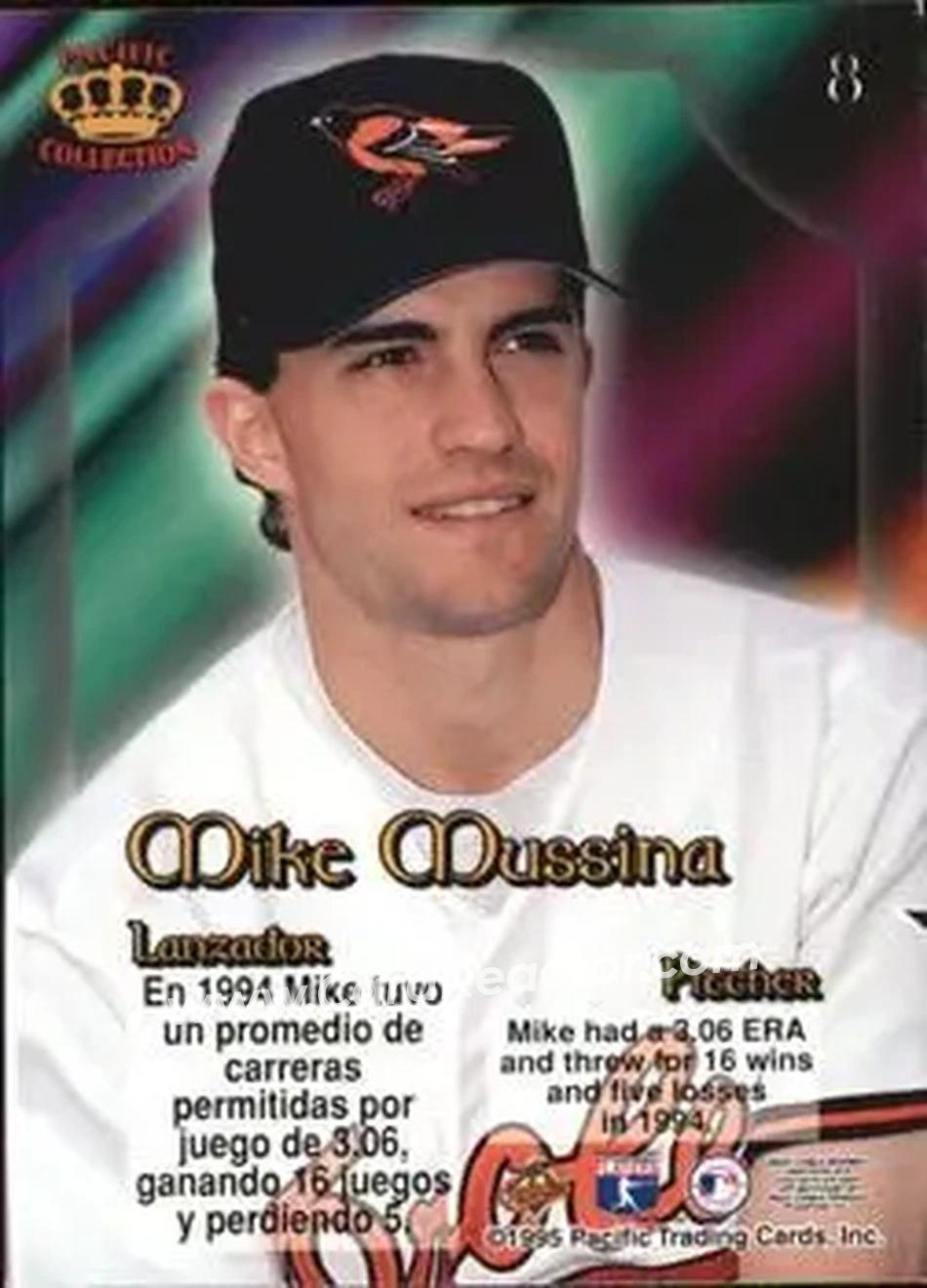 Back of Mike Mussina