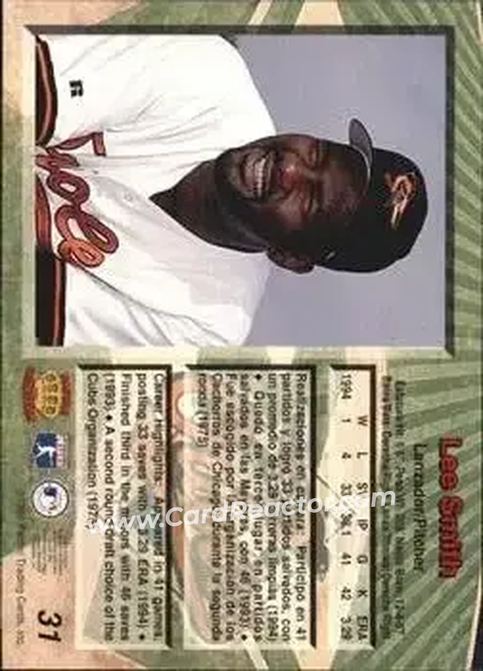 Back of Lee Smith