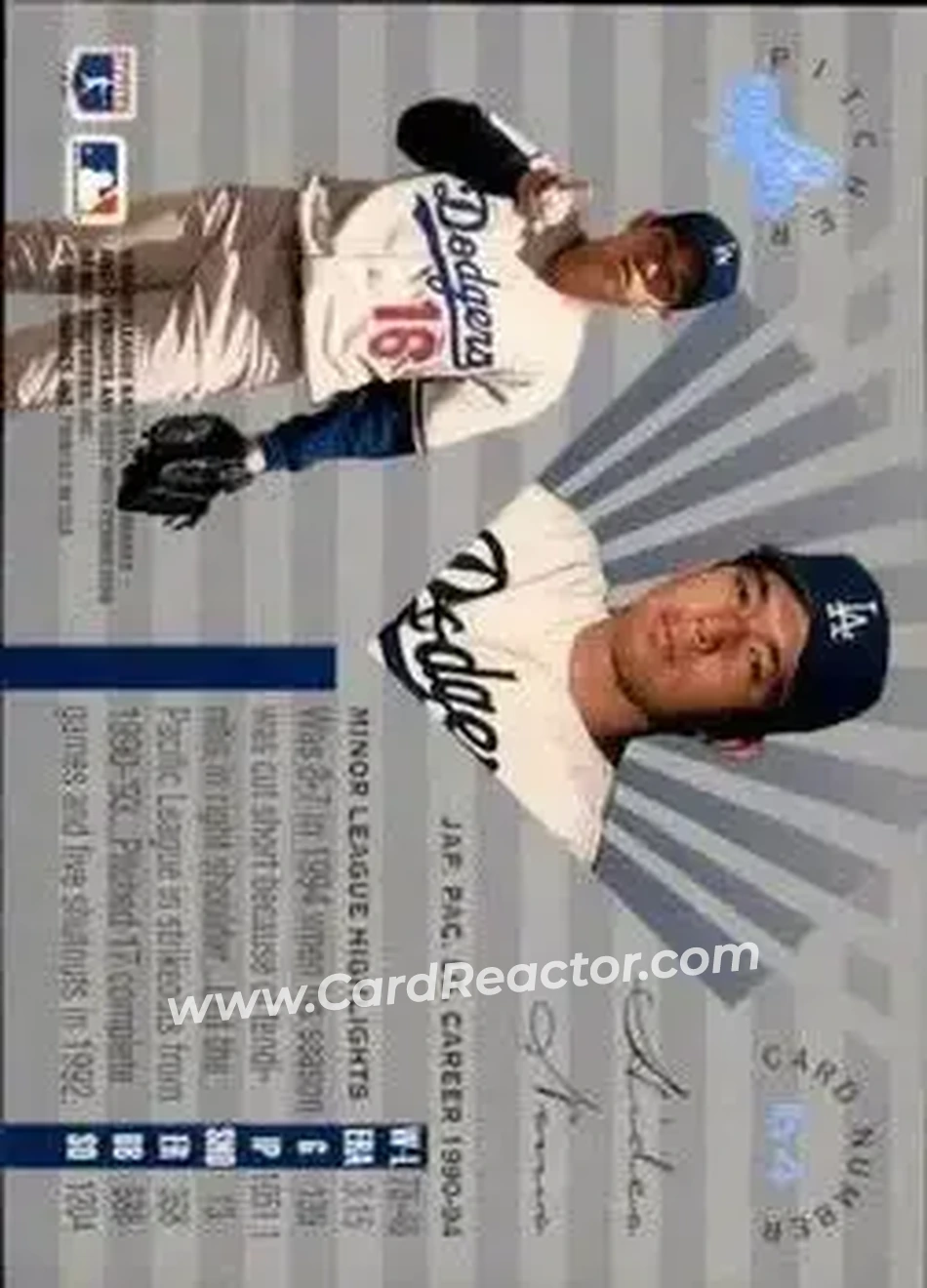 Back of Hideo Nomo