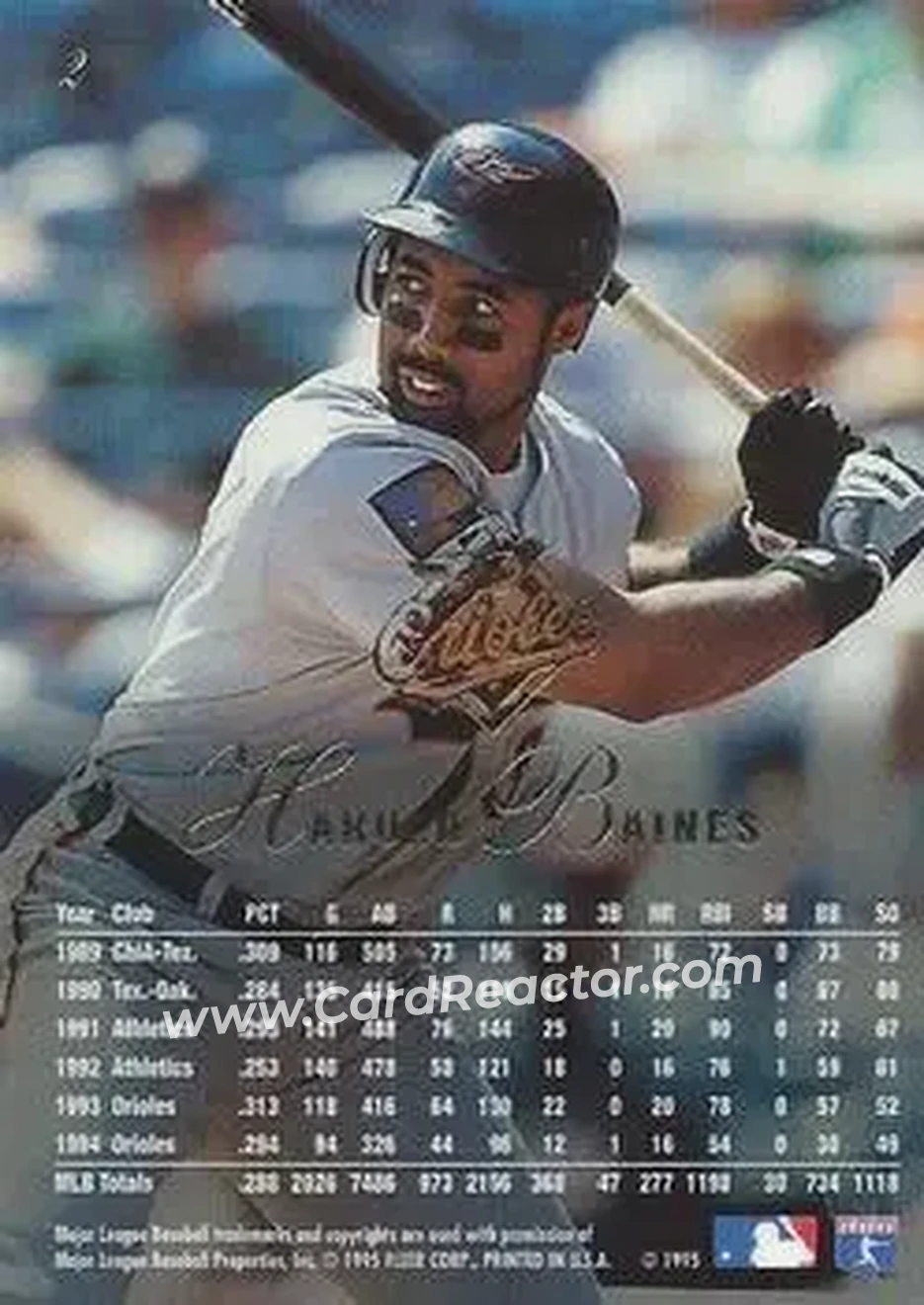 Back of Harold Baines