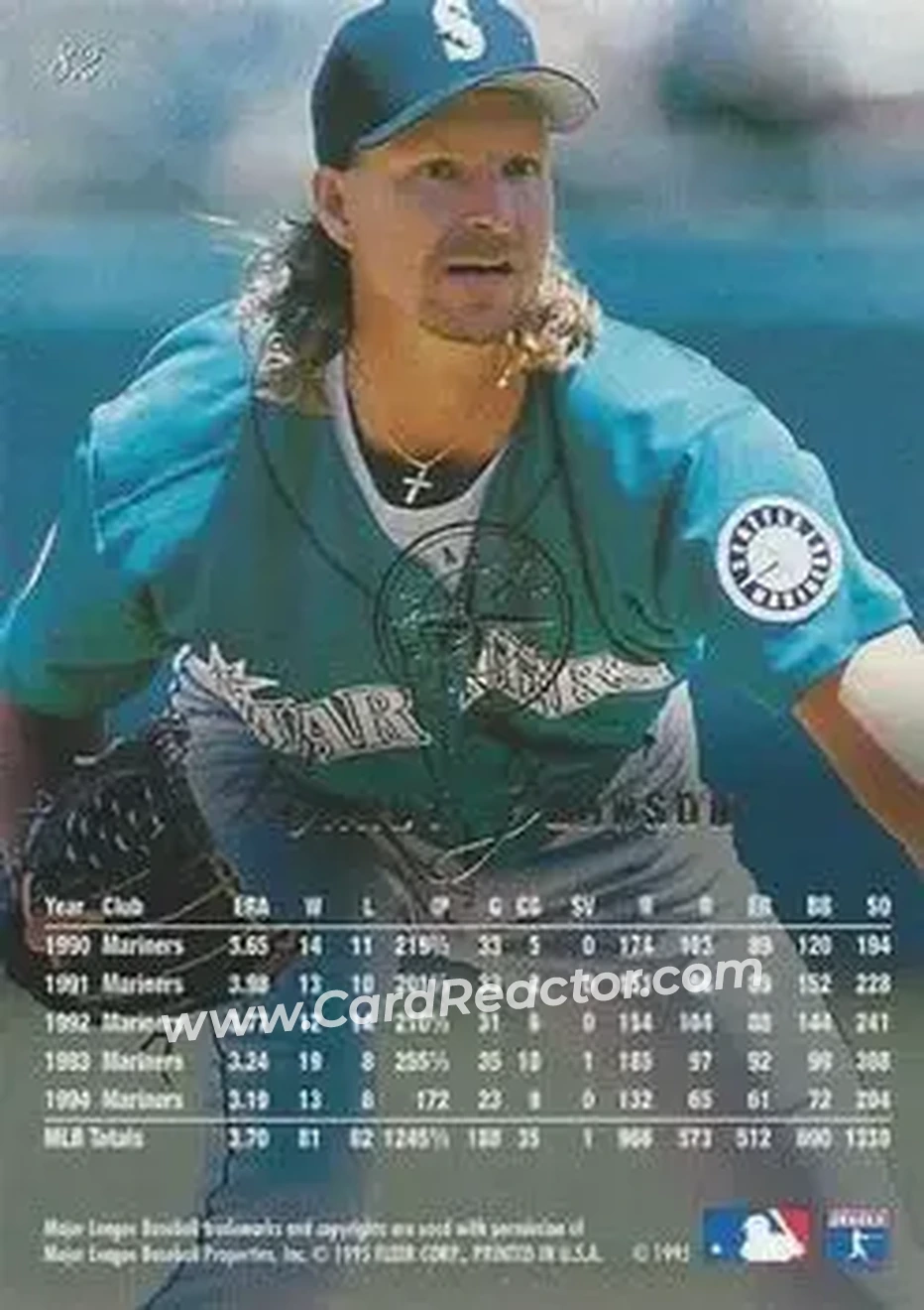 Back of Randy Johnson