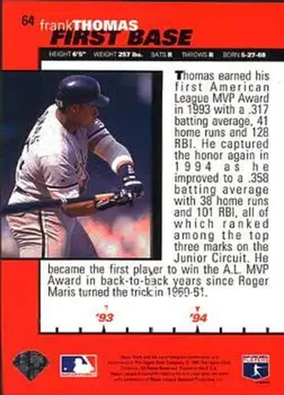 Back of Frank Thomas