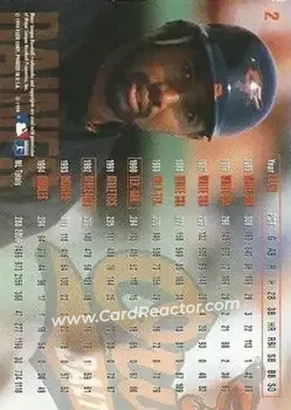 Back of Harold Baines