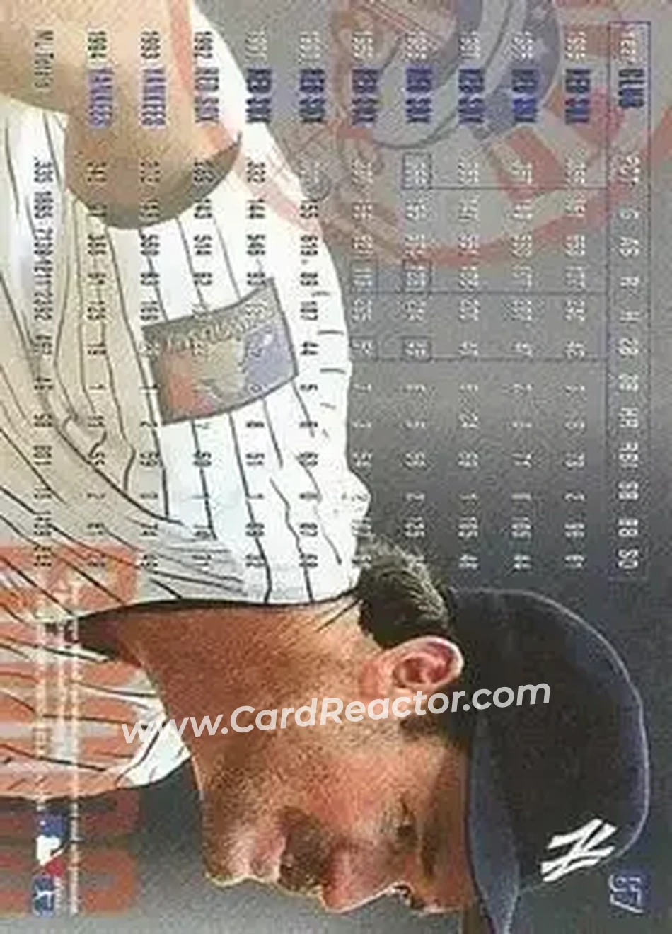 Back of Wade Boggs