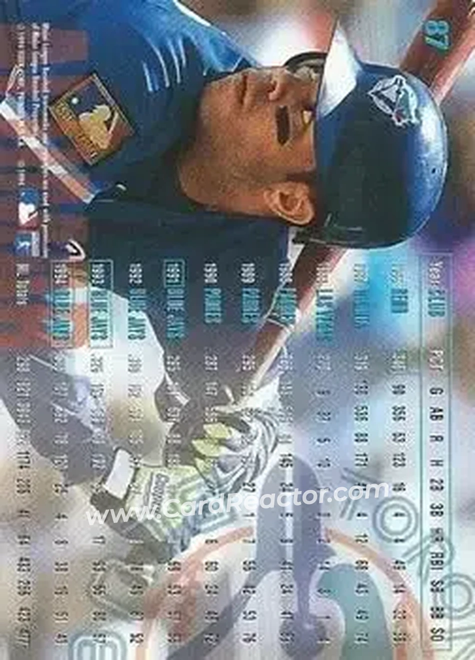 Back of Roberto Alomar