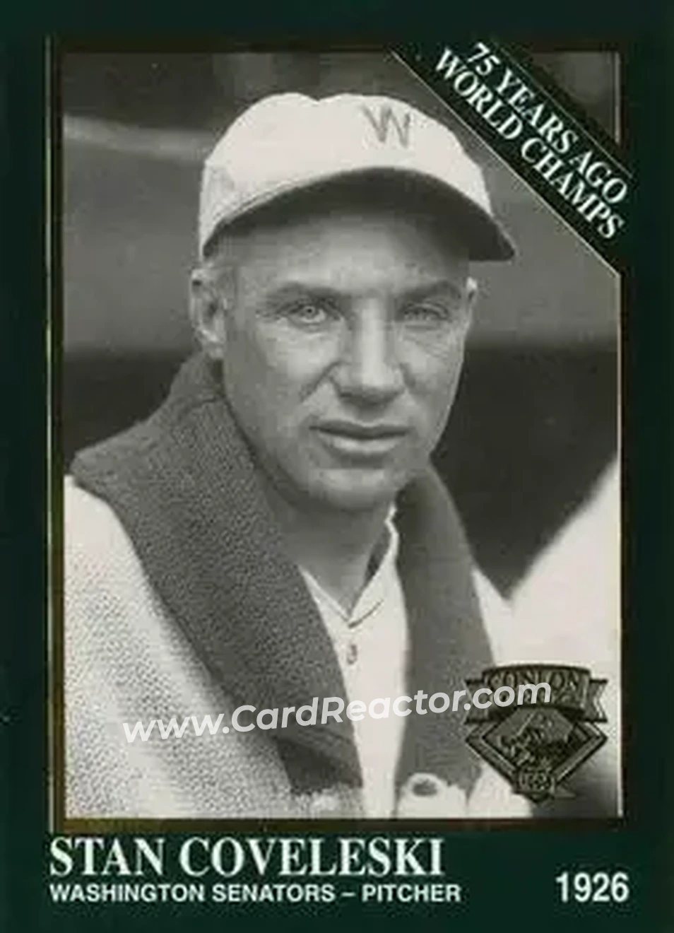 Front of Stanley Coveleski