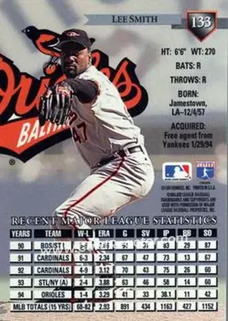 Back of Lee Smith