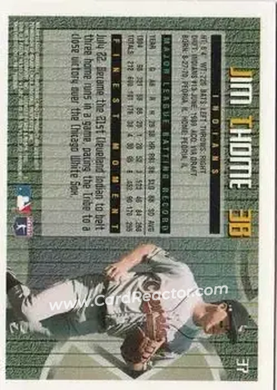 Back of Jim Thome