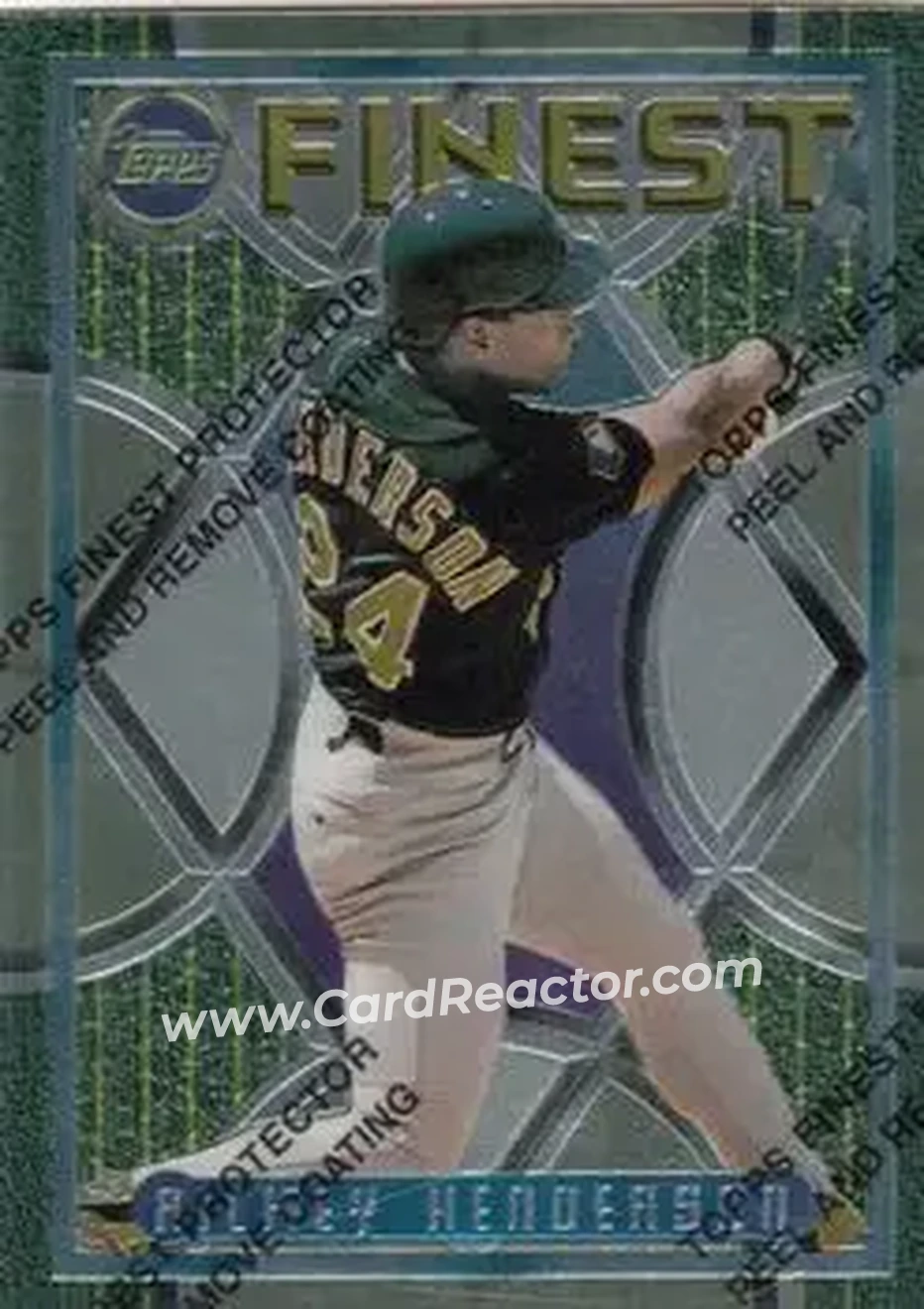 Front of Rickey Henderson