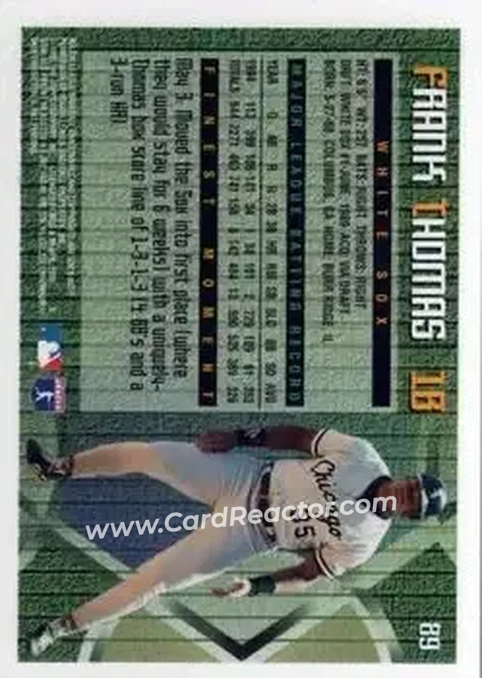 Back of Frank Thomas